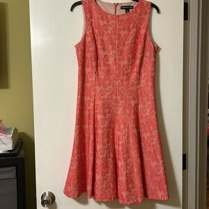 Coral Lace Dress